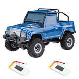 URUAV 1/24 Mini RC Crawler Två batterier 4WD 2,4G vattentät fordonsmodell RTR Barn Vuxna Leksaker