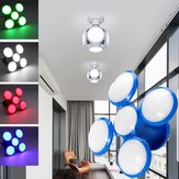 Lâmpada LED em forma de bola de futebol dobrável de cinco folhas 5730 SMD de 30 W E27 AC85-265V para uso interno doméstico