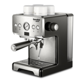 Gemilai CRM3605 Machine à café Machine à café en acier inoxydable 15 barres Machine à café italienne commerciale semi-automatique 220V