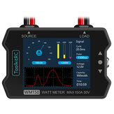 ToolkitRC WM150 150A 50V Medidor de Potencia Analizador de Potencia con Pantalla LCD Probador de Voltaje y Corriente Salida PWM