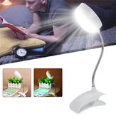 Luz LED flexible para lectura, clip para colocar en la cama o en el escritorio, lámpara de mesa, lámpara de libro