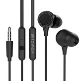 BlitzWolf® BW-ES3 Fone de ouvido intra-auricular de 3,5 mm 1,2 m Elegante grafeno Driver dinâmico Fones de ouvido estéreo IPX5 Fone de ouvido à prova d'água com microfone