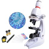 İlkokul Öğrencileri İçin 450X veya 1200X Çocuk Oyuncak Biyolojik Mikroskop Seti Hediye Monoküler Mikroskop Biyolojik Bilim Deney Aracı