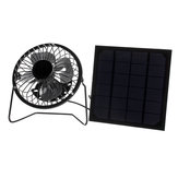 Pannello 5W Protable solare + kit ventola di raffreddamento da 4 pollici con porta USB per la casa all'aperto