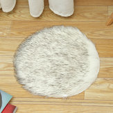 40cm Puchaty dywanik okrągły Pad Carpet Włochaty futro wysokiej jakości owcze maty na podłogę sypialni