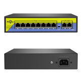 Hiseeu POE-X1010B 48V 10 portas POE Switch com Ethernet 10/100Mbps IEEE 802.3 para sistema de câmeras de segurança IP CCTV