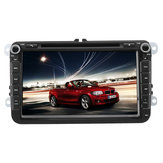 8Inch 2DIN Car DVD Player GPS Navi Stereo Radio Bluetooth FM AM RDS with 4LED Camera Per VW Golf MK5 Passat Seat