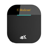 Mirascreen G5 Plus 2.4G 5G Inalámbrico 4K HD H.265 Pantalla Dongle TV Stick para Air Play DLNA Miracast