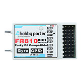 Hobby Porter FR810 8CH Geavanceerde Vaste Vleugel Vlucht Controller met GPS en Frsky Compatibele Ontvanger Ingebouwd