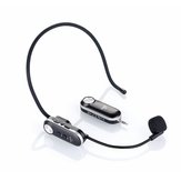 Gitafish K380R Tragbares UHF-Headset mit drahtlosem Mikrofon, 3,5 mm Audiokopf, 6,5 mm Adapter mit USB-5V-USB-Ladeanschluss