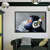 40 * 30 cm Miico peintures à l'huile peintes à la main Colorful peintures de gorille Art mural pour la décoration de la maison
