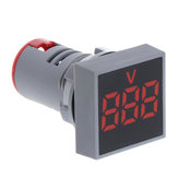 10pcs Red 22MM AC 60-500V Voltmeter Square Panel LED Digital Voltage Meter Indicator Light