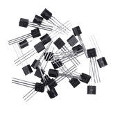 50 pièces BC547 + BC557 chaque 25 pièces BC547B BC557B NPN Transistor PNP TO-92 Kit de Transistor Triode de puissance Sac