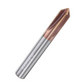 Drillpro 4 Flutes 90 درجة مطحنة شطب HRC60 3-12mm Tungsten Steel AlTiN Coating Milling Cutter
