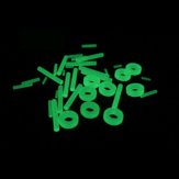 1 db ÖnLámpás Éjjeli Luminous Tube Zöld Luminous Stick Jelzőfény Mentőfelszerelés Horgász Kulcstartó Fény