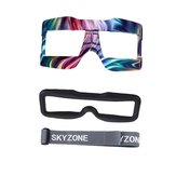 SKYZONE SKY02C SKY02X Zubehör Faceplate Foam Pad Head Band Gurt PU Face Mask Guard Ersatz Ersatzteil 4-in-1-Set für FPV-Brillen