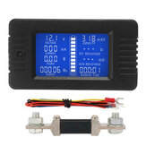 DC Multifonksiyonlu Pil Monitorü Metre 50A/200A/300A LCD Ekran Dijital Akım ölçer Voltmetre Ampermetre Arabalar RV Güneş Sistemi için