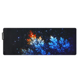 De Mangrove Honeysuckle USB Wired RGB Kleurrijke Achtergrondverlichting LED Muismat voor Gaming Muis E-Sport