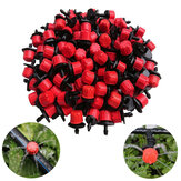 100pcs Adjustable Irrigation Drippers Sprinklers 1/4 Inch Emitter Dripper Micro Drip Irrigation Sprinklers for Garden Watering System