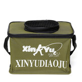 25x15x18cm Canvas Waterproof Fishing Bag Fishing Lure Bag Multifunctional Portable Shoulder Bag