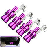 Фиолетовый алюминиевый турбо-звуковой свисток выхлопной глушитель симулятор трубы клапана сброса S / M / L / XL