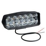 Phares LED 12V modifiés pour projecteur externe avec 12 perles de lampe, boîtier en ABS pour véhicule électrique ou moto