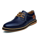 Heren Echt leer Britse stijl Comfortabele casual schoenen met veters voor heren