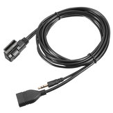 AMI MDI Music to 3.5mm AUX Audio Cable with USB Charger Port For VW Audi A4 A6 A8 S4 S6 Q5 Q7