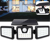 70 LEDソーラーライトモーションセンサーウォールライト回転式屋外庭園ランプ