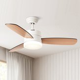 OPPLE Nordic Style Wooden Ceiling Fan with Light Remote Control Dimmable for Bedroom Dining Room from 
