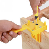 Ręczny przyrząd do kołków ABS plastikowy przyrząd do obróbki drewna przyrząd do otworów kieszeniowych na 6-10mm złącza na kołki prowadnica do wiercenia narzędzia do obróbki drewna zacisk