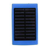 Napelemes töltőtok Hordozható DIY 5x18650 Power Power Bank 20000mAh Solar Power Bank tok doboz Dual USB készlet telefontöltő zseblámpa