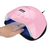 160W UV 42 LED Nail Lamp ضوء Gel Polish Cure Nail Dryer Timer 10S / 30S / 60S / Keep on