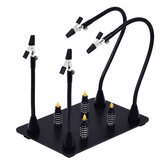 NEWACALOX Magnetic PCB Board Fixed Clip Fixture Flexible Arm Soldering Third Hand Soldering Iron Holder Repair Tools