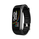 Reloj inteligente impermeable XANES® C6 Plus de 0,96 pulgadas con monitor de ritmo cardíaco y brazalete de fitness deportivo mi band