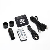 HAYEAR 2K 41MP HD 1080P 60FPS HD USB Βιομηχανική κάμερα TF κάρτα Ψηφιακό μικροσκόπιο βίντεο με προσαρμογέα προσοφθάλμιου φακού 0,5X 30mm / 30,5m Ring