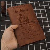 Caderno de bocetos de couro vintage Back Sketch Book feito à mão, diário de contas pessoal para minha esposa e mãe e marido e filha