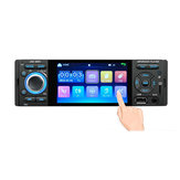 3001 4,1 hüvelykes 1 din autós sztereó MP5 lejátszó érintőképernyős FM rádió bluetooth USB AUX tükör link távirányító támogatás biztonsági kamera 