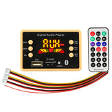 placa decodificadora de audio para automóvil MP3 Bluetooth 5.0 reproducción de carpetas en formato sin pérdidas FM USB TF Card con pantalla a color y control remoto