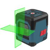 HANMATEK LV1G Laser Niveau Groen Kruislijnlaser met Meetbereik 50ft, Automatisch Waterpas Verticale en Horizontale Lijn