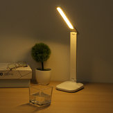 Lámpara de escritorio 7W 26LED con cuidado ocular 3 niveles de atenuación Luz LED plegable recargable por USB