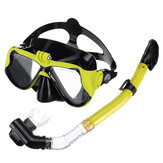 Rosto cheio Mergulho Máscara Snorkel Mergulho Natação Mergulho Livre Conjunto Respiração Livre