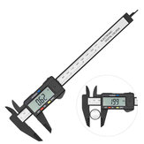 0-150mm paquímetro digital eletrônico de fibra de carbono tela grande medidores de medição de marcenaria ferramenta