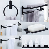 Prateleira de alumínio para chuveiro de banheiro com suporte para toalhas e organizador montado na parede