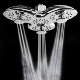 106 Boquillas Cabezal de ducha en forma de tridente cromado de caída de agua ajustable de ángulo