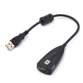 1 adet 5HV2 7.1 Harici USB Ses Kartı USB - 3D Ses Adaptörü Kulaklık Hoparlör Dizüstü Bilgisayar
