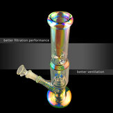 Handmade 30cm Beaker Glass Joint Pipes Bubblers for Smoking Recycler Tobaccco Water Hookaah Pen with/without Luminous