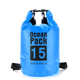 IPRee® 6 μεγέθη Dry Sack Bag 2/5/10/15/20/30L Αδιάβροχη σάκος σάκος για καγιάκ, κανό, εξωτερικό κάμπινγκ, τσάντες αποθήκευσης πακέτων μπλε