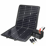 Carregador de painel solar portátil de 100W com saída dupla USB DC 5V/12V à prova d'água