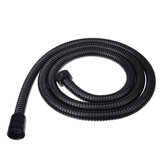 1.5M Black Stainless Steel Bathroom Shower Hose Handheld Water Pipe Fittings Shower Head Hose Replacement G1/2 Connection w/ Double Buckles